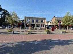 Fountain and shops at the Stuijvenburchstraat street