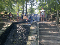 Miaomiao at the Loenen Waterfall at Loenen