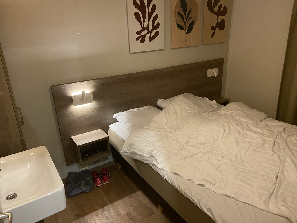 Interior of the first bedroom of our holiday home at the Landal Coldenhove holiday park