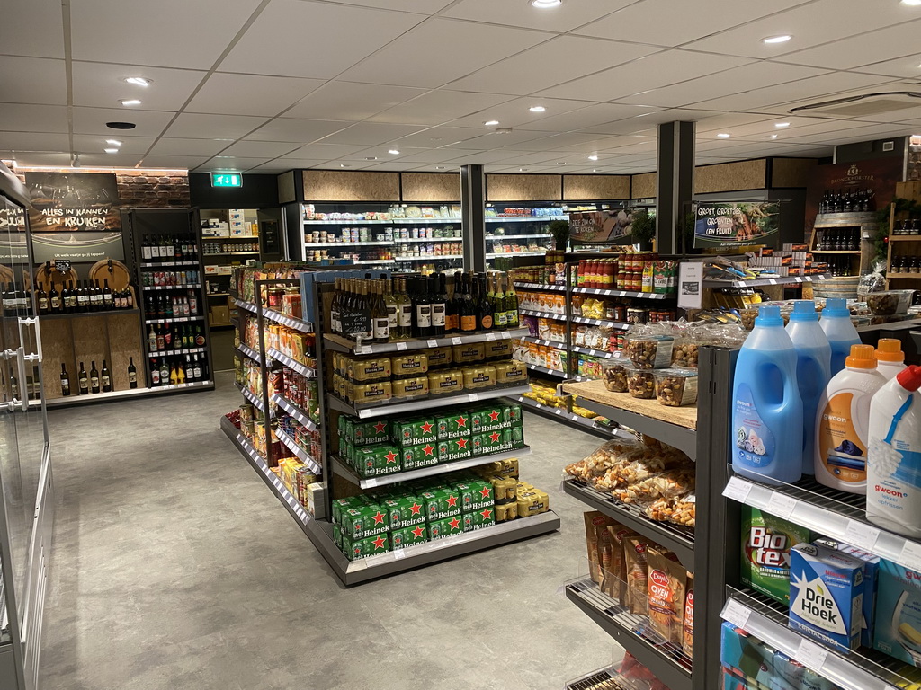 Interior of the shop at the Landal Coldenhove holiday park