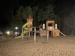 Main playground at the Landal Coldenhove holiday park, by night