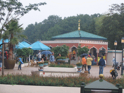 Bazaar in front of the Fata Morgana attraction at the Anderrijk kingdom