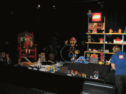 LEGO statues and buildings at the LEGO exposition near the Fata Morgana attraction at the Anderrijk kingdom