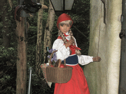 Little Red Riding Hood at the Little Red Riding Hood attraction at the Fairytale Forest at the Marerijk kingdom