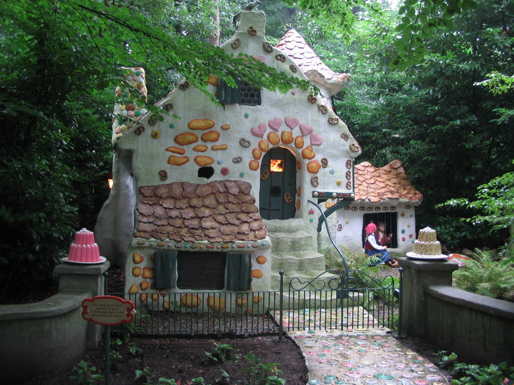 The Hansel and Gretel attraction at the Fairytale Forest at the Marerijk kingdom