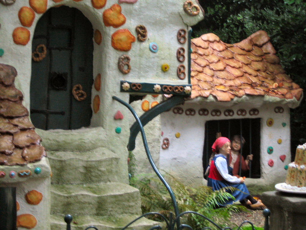 The Hansel and Gretel attraction at the Fairytale Forest at the Marerijk kingdom