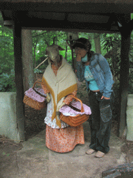 Miaomiao and Mother Goat at the Wolf and the Seven Kids attraction at the Fairytale Forest at the Marerijk kingdom