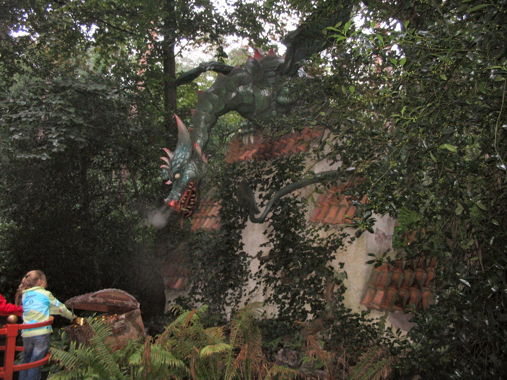 The Dragon attraction at the Fairytale Forest at the Marerijk kingdom