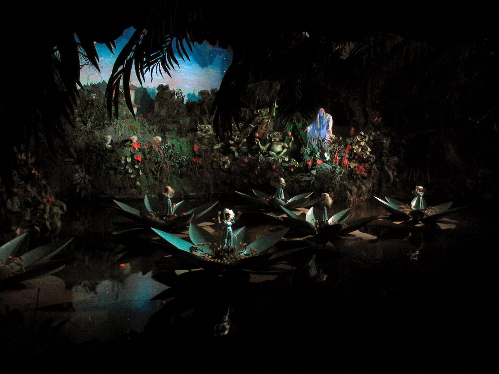 Interior of the Indian Water Lilies attraction at the Fairytale Forest at the Marerijk kingdom