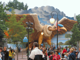 Front of the Vogel Rok attraction at the Carnaval Festival Square at the Reizenrijk kingdom