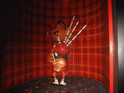 Scottish bagpipe player at the British scene at the Carnaval Festival attraction at the Reizenrijk kingdom