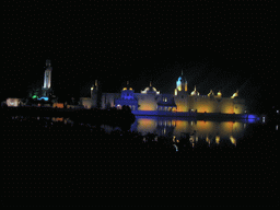 The Fata Morgana attraction at the Anderrijk kingdom, by night