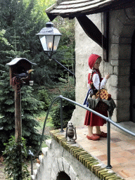 Little Red Riding Hood at the Little Red Riding Hood attraction at the Fairytale Forest at the Marerijk kingdom