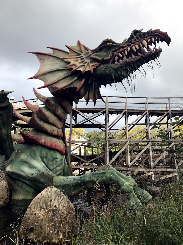 Dragon at the Joris en de Draak attraction at the Ruigrijk kingdom