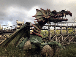 Dragon at the Joris en de Draak attraction at the Ruigrijk kingdom