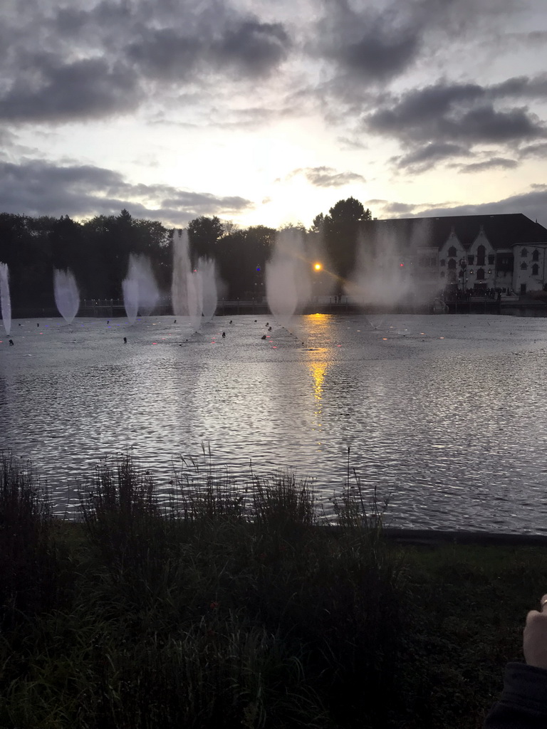 The Aquanura lake at the Fantasierijk kingdom, during the water show