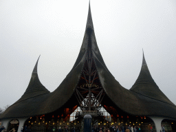 The House of the Five Senses, the entrance to the Efteling theme park, during the Winter Efteling
