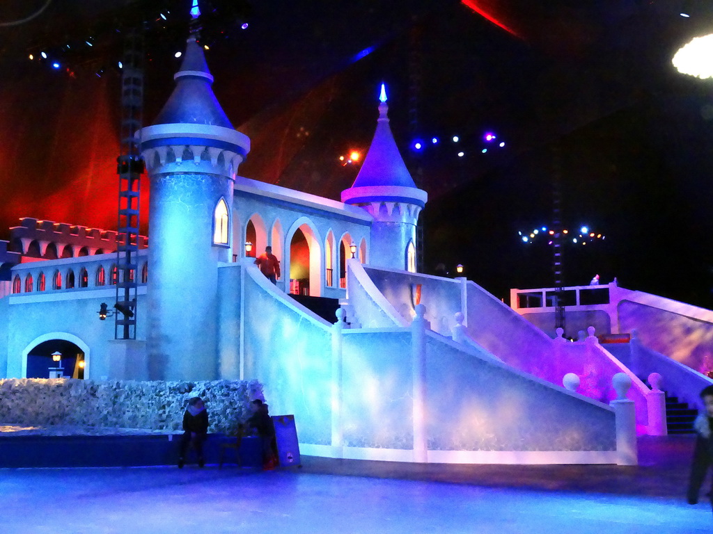 Interior of the IJspaleis attraction at the Reizenrijk kingdom, during the Winter Efteling