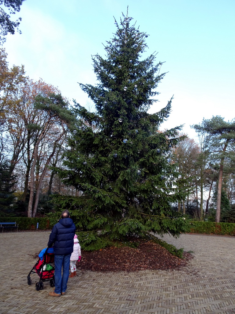 The Wish Tree attraction at the Fantasierijk kingdom, during the Winter Efteling