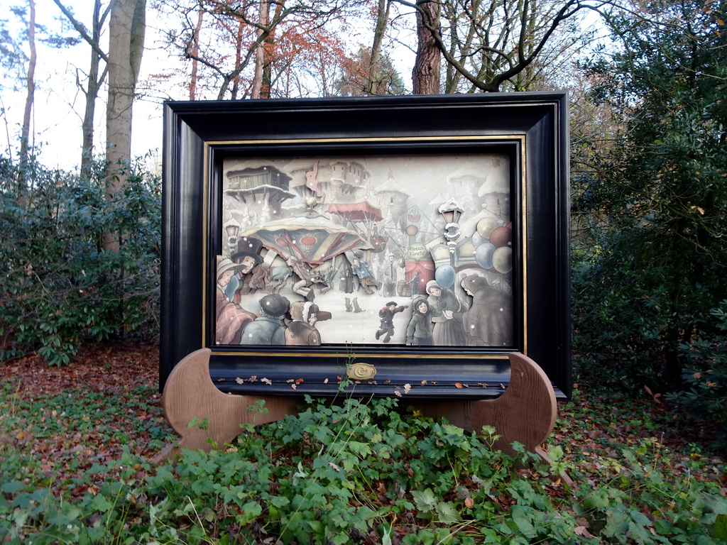 Relief at the road from the Fantasierijk kingdom to the Marerijk kingdom, during the Winter Efteling