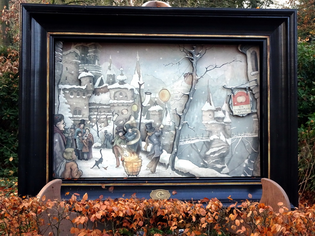 Relief at the road from the Fantasierijk kingdom to the Marerijk kingdom, during the Winter Efteling