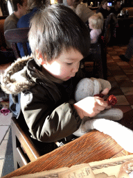 Max at the Polles Keuken restaurant at the Fantasierijk kingdom