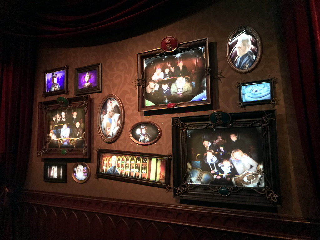 Paintings and photographs at the Gallery of Imaginers in the Symbolica attraction at the Fantasierijk kingdom, during the Winter Efteling