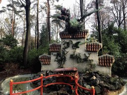 The Dragon attraction at the Fairytale Forest at the Marerijk kingdom, during the Winter Efteling