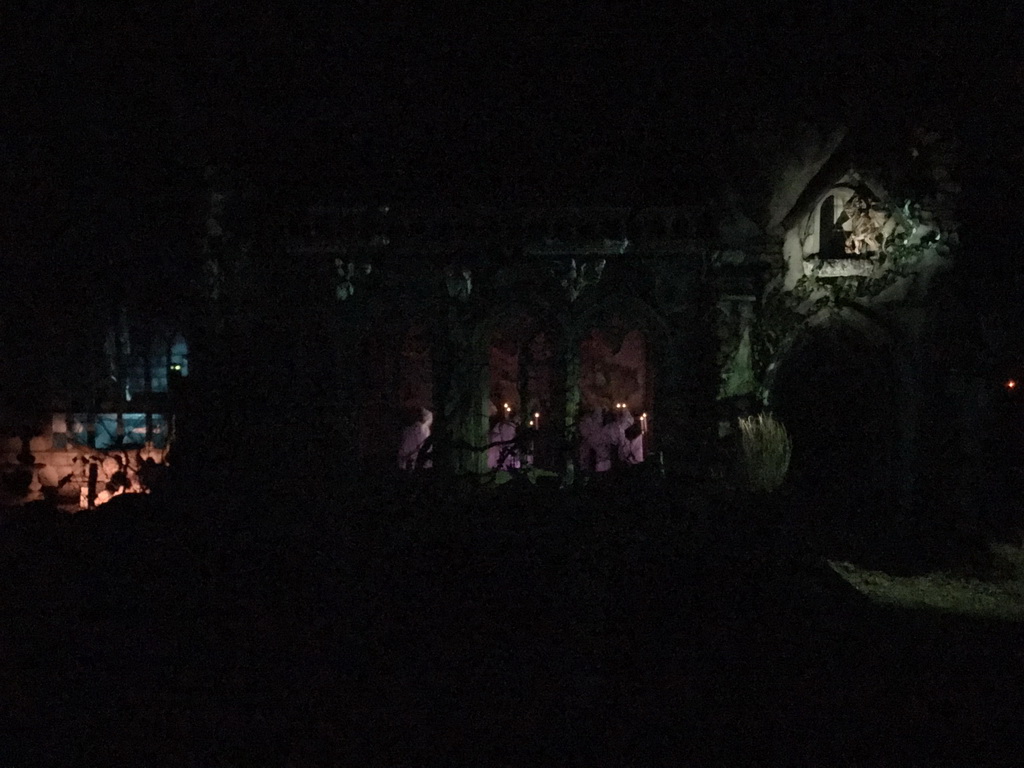 Interior of the Spookslot attraction at the Anderrijk kingdom, during the Winter Efteling