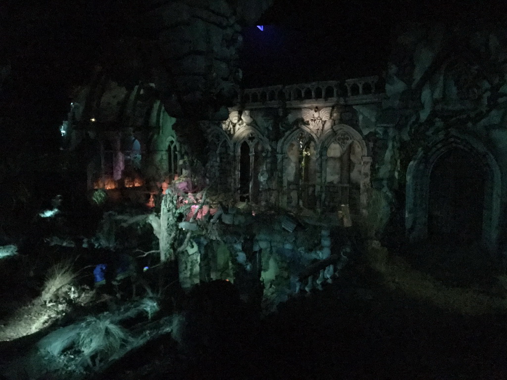 Interior of the Spookslot attraction at the Anderrijk kingdom, during the Winter Efteling