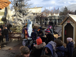 The Efteling Musicians at the Carnaval Festival Square at the Reizenrijk kingdom, during the Winter Efteling