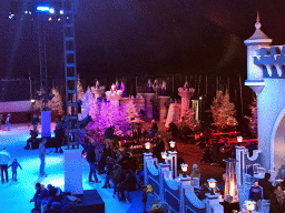 Trampoline at the IJspaleis attraction at the Reizenrijk kingdom, viewed from the upper floor, during the Winter Efteling