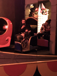 Tim and Max at the Carnaval Festival attraction at the Reizenrijk kingdom, during the Winter Efteling