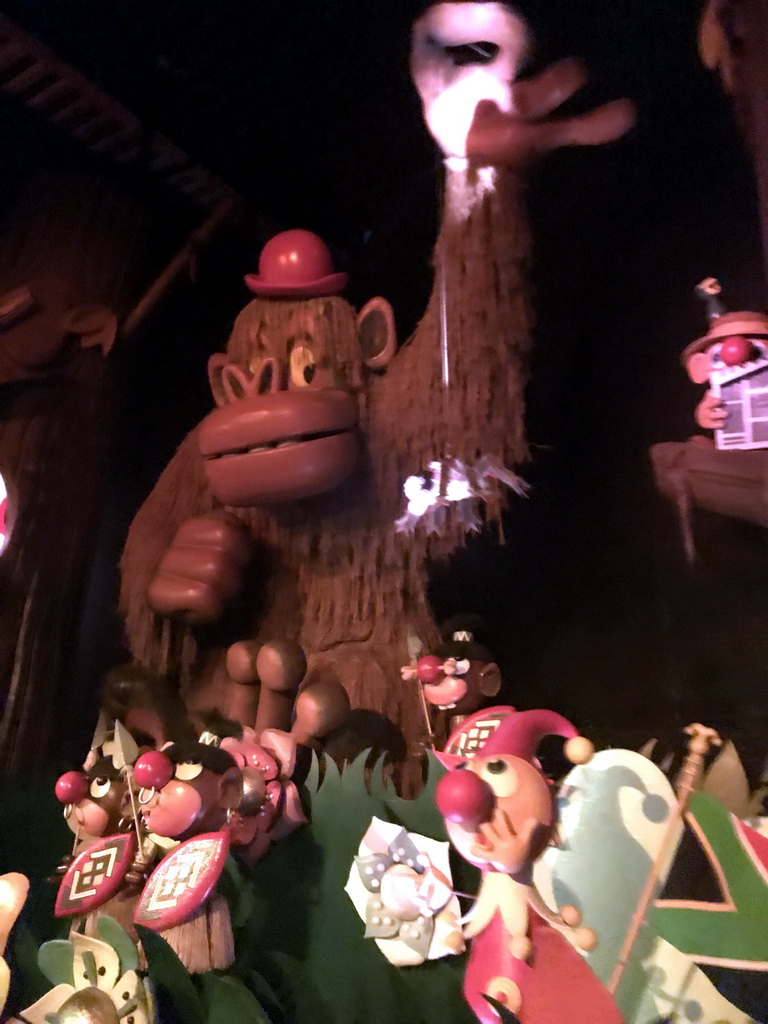 African scene at the Carnaval Festival attraction at the Reizenrijk kingdom, during the Winter Efteling