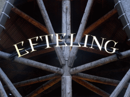 Sign at the facade of the House of the Five Senses, the entrance to the Efteling theme park, during the Winter Efteling