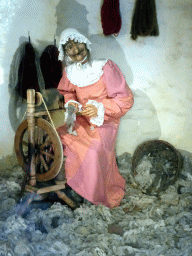 Witch in the Castle of Sleeping Beauty at the Sleeping Beauty attraction at the Fairytale Forest at the Marerijk kingdom, during the Winter Efteling