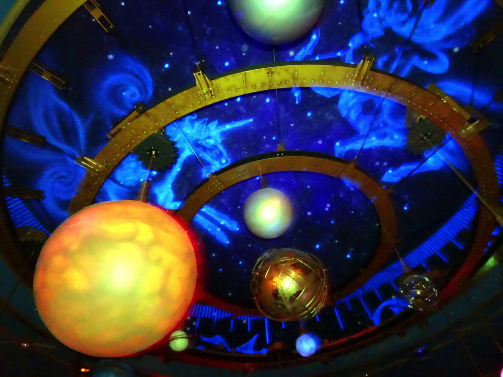 Ceiling of the Observatory in the Symbolica attraction at the Fantasierijk kingdom, during the Winter Efteling
