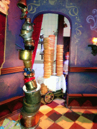 Pile of pancakes at the Provision Passage in the Symbolica attraction at the Fantasierijk kingdom, during the Winter Efteling