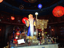 The Observatory with the wizard Almar in the Symbolica attraction at the Fantasierijk kingdom, during the Winter Efteling