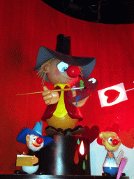 Painter at the French scene at the Carnaval Festival attraction at the Reizenrijk kingdom, during the Winter Efteling