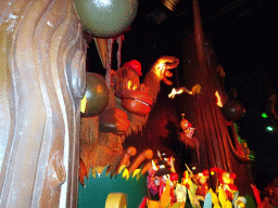 African scene at the Carnaval Festival attraction at the Reizenrijk kingdom, during the Winter Efteling