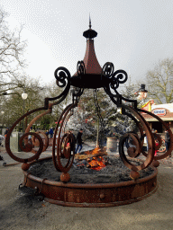 Bonfire at the Carnaval Festival Square at the Reizenrijk kingdom, during the Winter Efteling