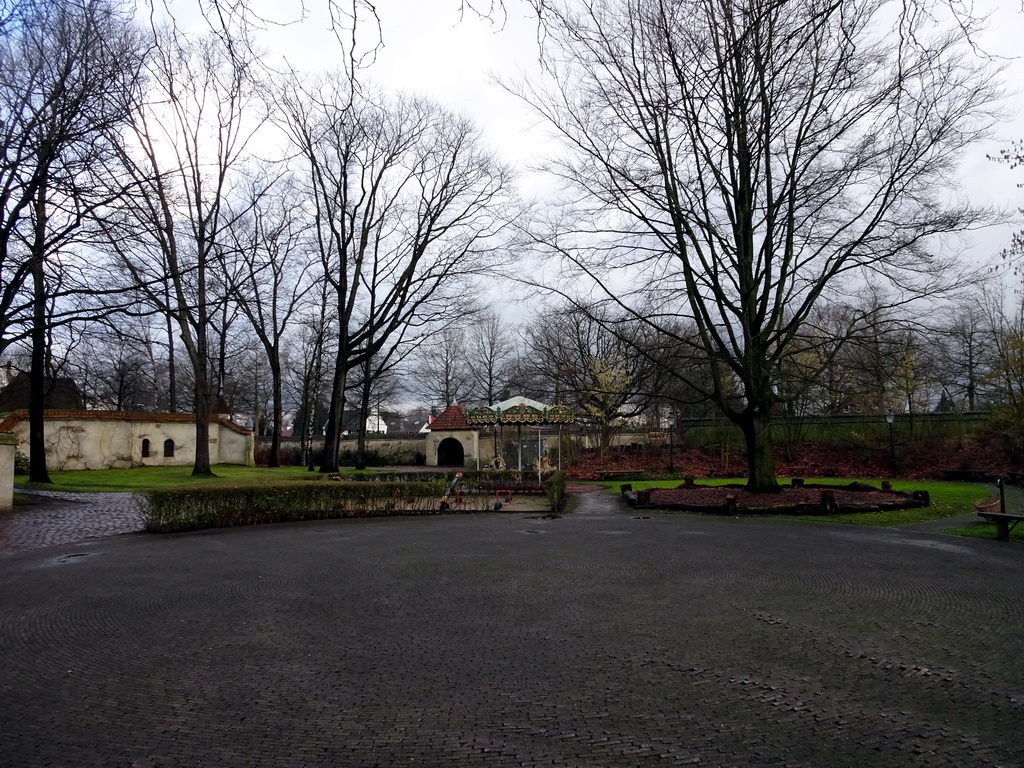 Northeast side of the Anton Pieck Plein Square at the Marerijk kingdom, during the Winter Efteling