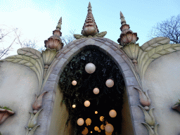 Front of the Droomvlucht attraction at the Marerijk kingdom, during the Winter Efteling