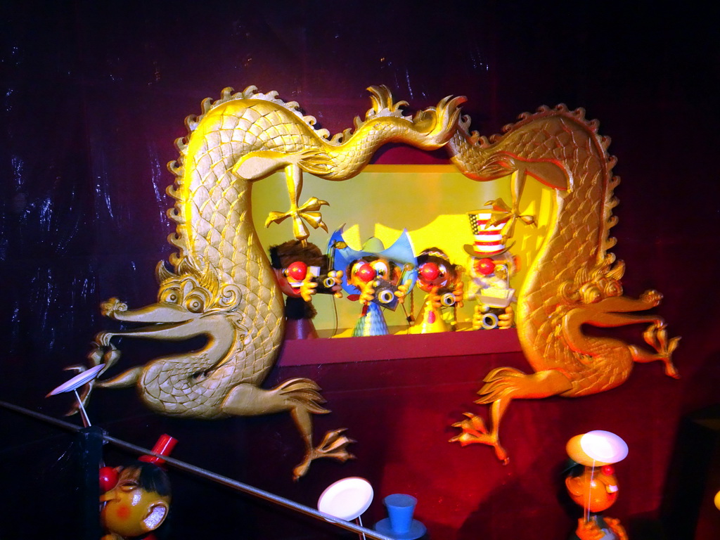 Chinese scene at the Carnaval Festival attraction at the Reizenrijk kingdom, during the Winter Efteling