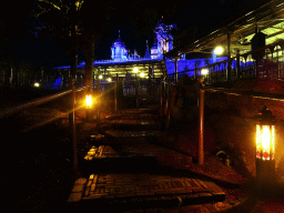 Waiting line for the Symbolica attraction at the Fantasierijk kingdom, during the Winter Efteling, by night