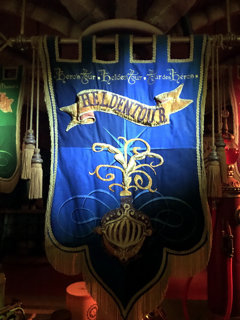 Banner of the Hero Tour of the Symbolica attraction at the Fantasierijk kingdom