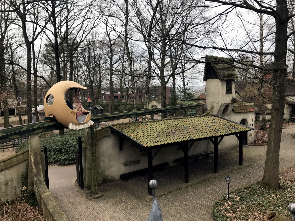 South side of the Laafland attraction and the Kindervreugd playground at the Marerijk kingdom, viewed from the monorail