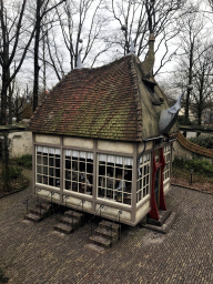 The Leerhuys building at the Laafland attraction at the Marerijk kingdom, viewed from the monorail