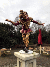 Statue in front of the Efteling Theatre at the Anderrijk kingdom